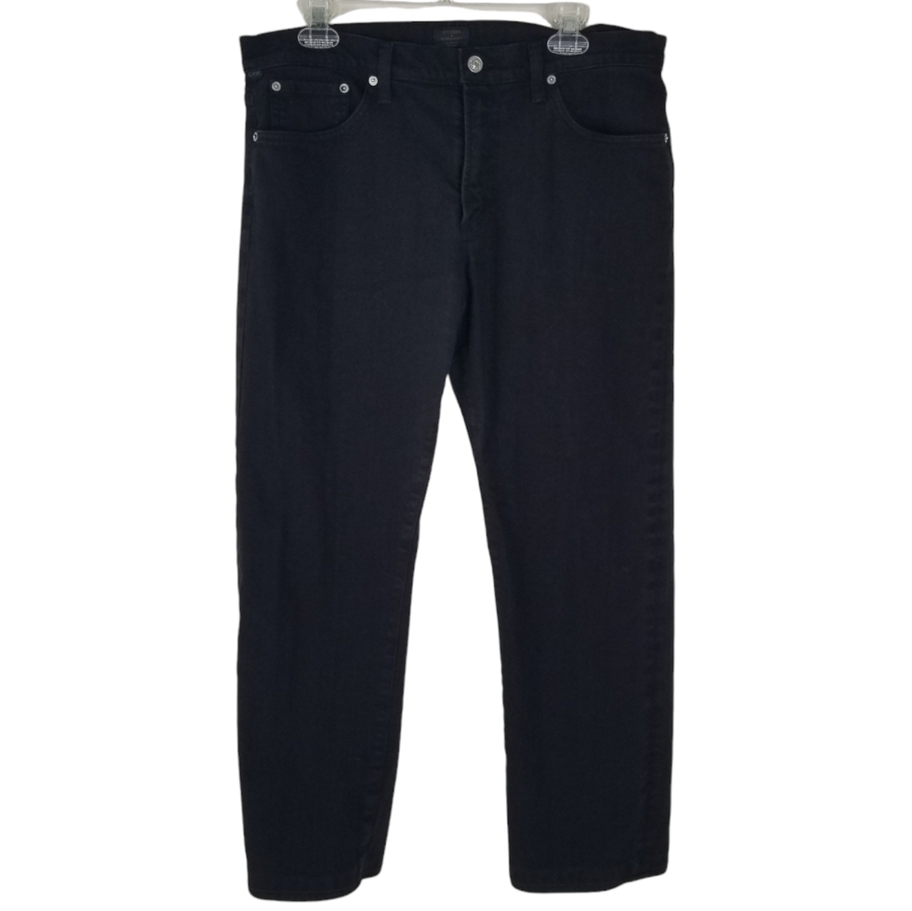 Citizens of Humanity CORE Slim Straight Black Denim Jeans Size 36